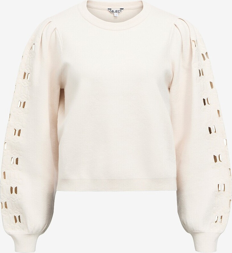 Pullover objYuki L/S RE Knit Pullover 142 DI - Hvit