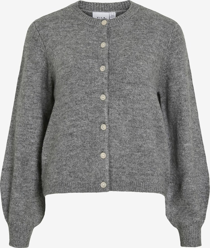 Kardigan viGladys O-neck L/s Knit Cardigan/t - Grå