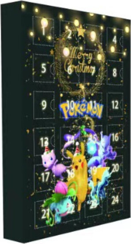 Hot 2025 Adventskalender Pok e mon, 24 dagers nedtellingskalender, Adventskalender overraskelsesgave til barn