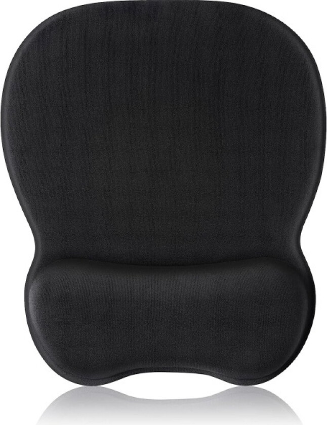 Musematte med gel håndleddsstøtte, Ergonomisk musematte størrelse L 250x210mm - Vasket mikrofiberoverflate - Sklisikker silikonbunn - for gaming
