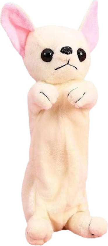 Kawaii Plysj Hund Pennal - Tegneserie Valpedesign For Barn Skoleutstyr, Skrivesaker Oppbevaring