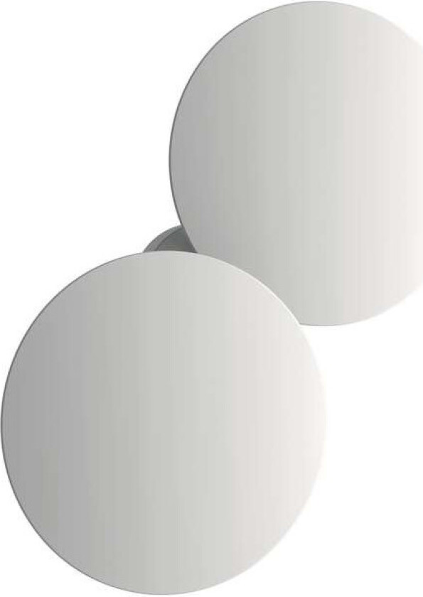 - Puzzle Vegg-/Taklampe LED Round Double Matt Hvit 2700K