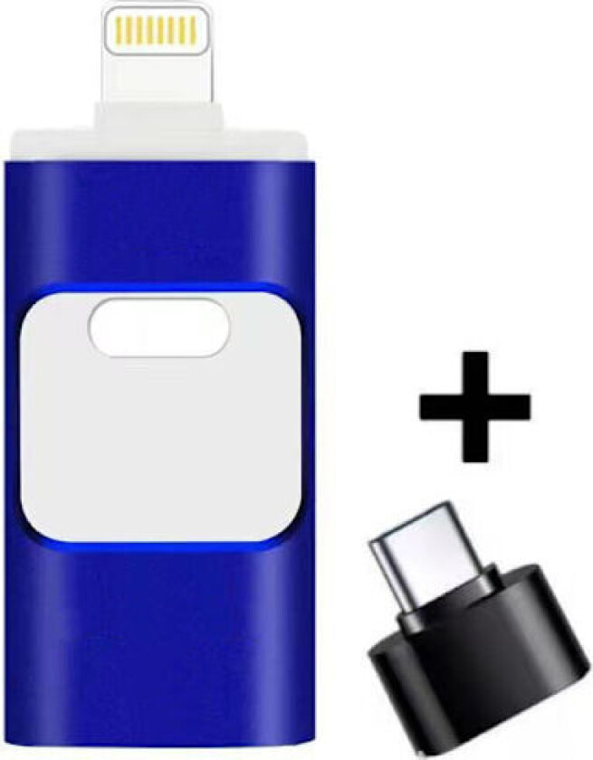 4-i-1 USB I Flash Drive Disk Lagringsminne for iPhone iPad PC iOS Android (128GB)