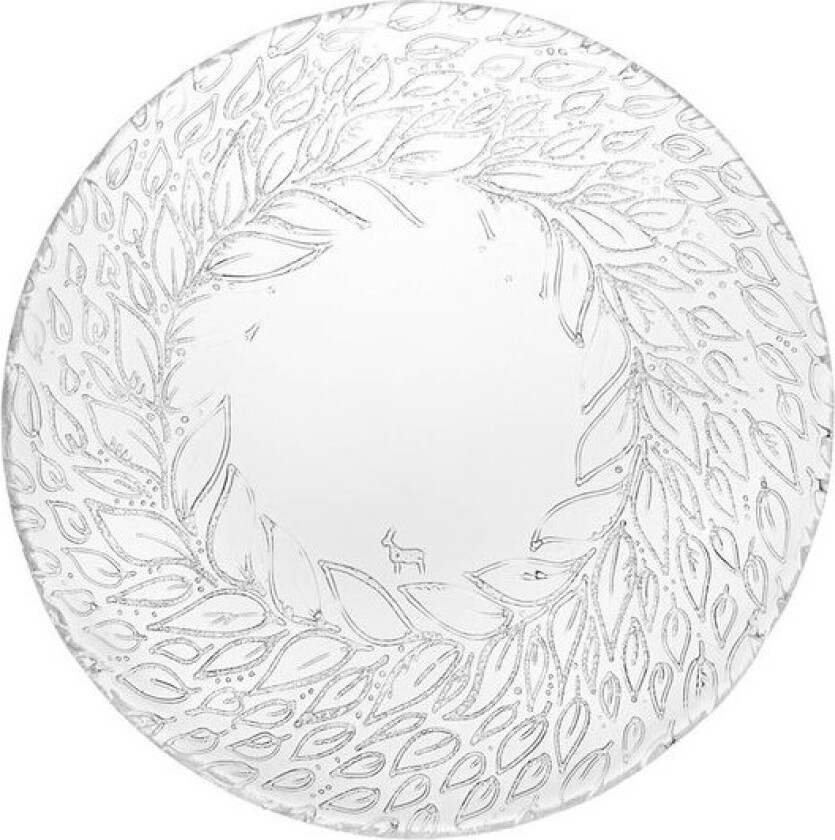 Goat tallerken i glass 28 cm klar