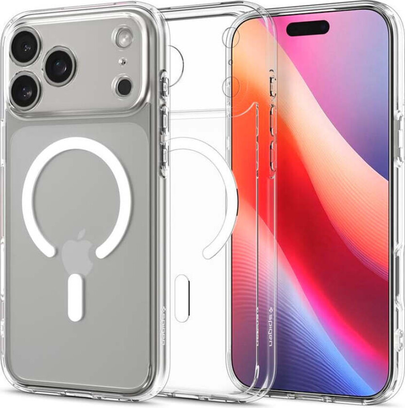 iPhone 17 Pro Spigen Ultra Hybrid Deksel - MagSafe Kompatibel - Gjennomsiktig
