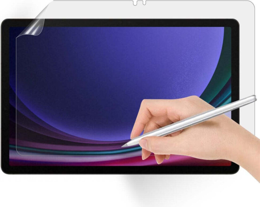 Samsung Galaxy Tab S9 Paper Feel Skjermbeskytterfilm - Gjennomsiktig