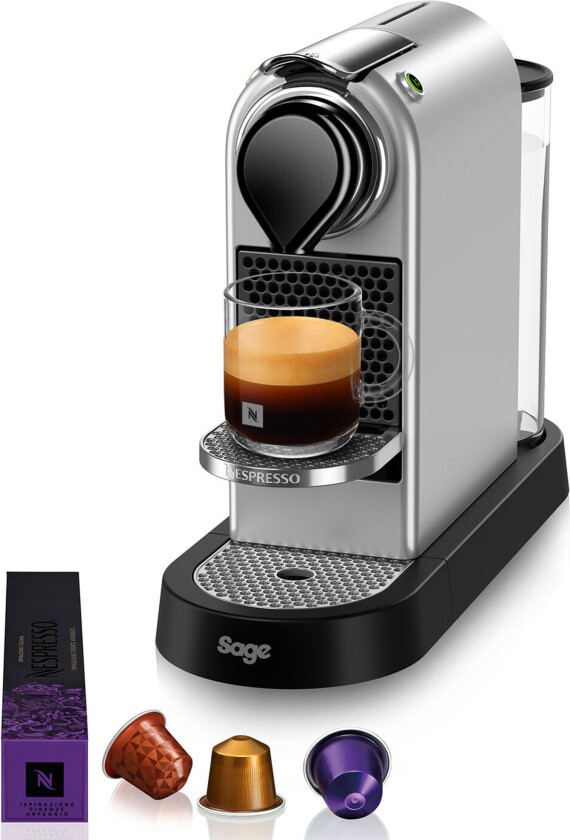 Nespresso by Sage SEC 630 CitiZ kapselmaskin, sølv