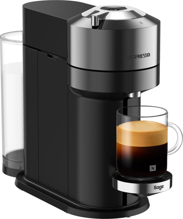 Nespresso by Sage SNV 540 Vertuo Next Deluxe kapselmaskin, krom