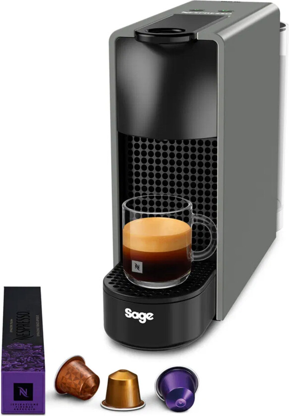 Nespresso by Sage SEC 220 Essenza Mini kapselmaskin, grå