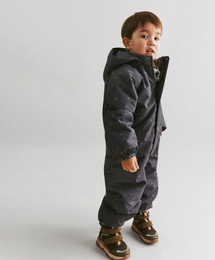 Vinterdress Miko Tech Greyblue Letters