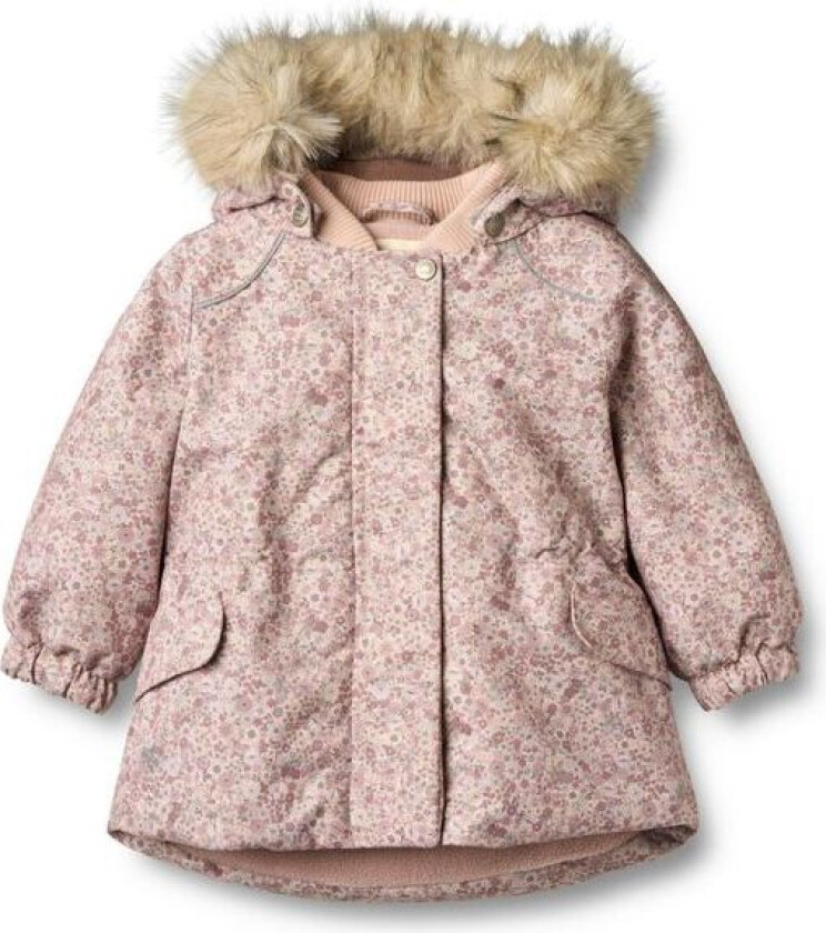 Vinterjakke Baby Mathilde Tech Rose Dust Flowers
