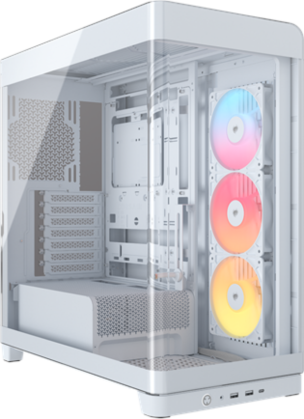 FRAME 4500X RS-R ARGB White - Kabinett - Miditower - Hvit