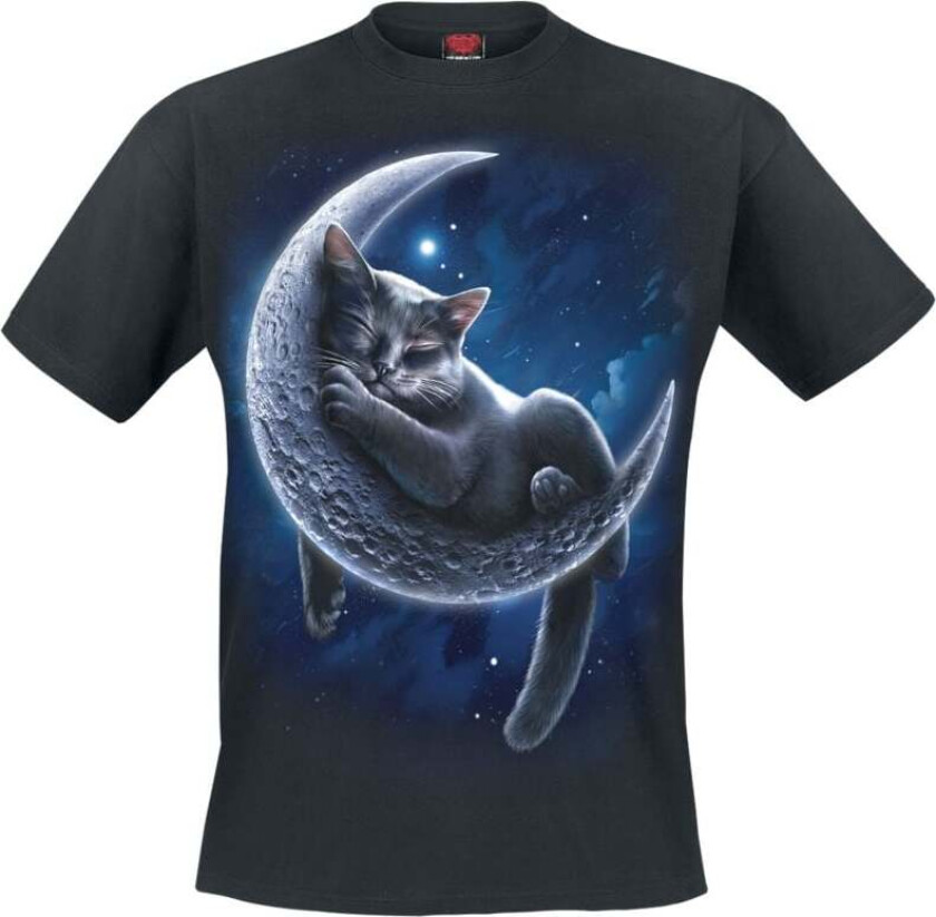 T-skjorte - Velvet Moon - T-skjorte - M til 4XL - Herrer - svart