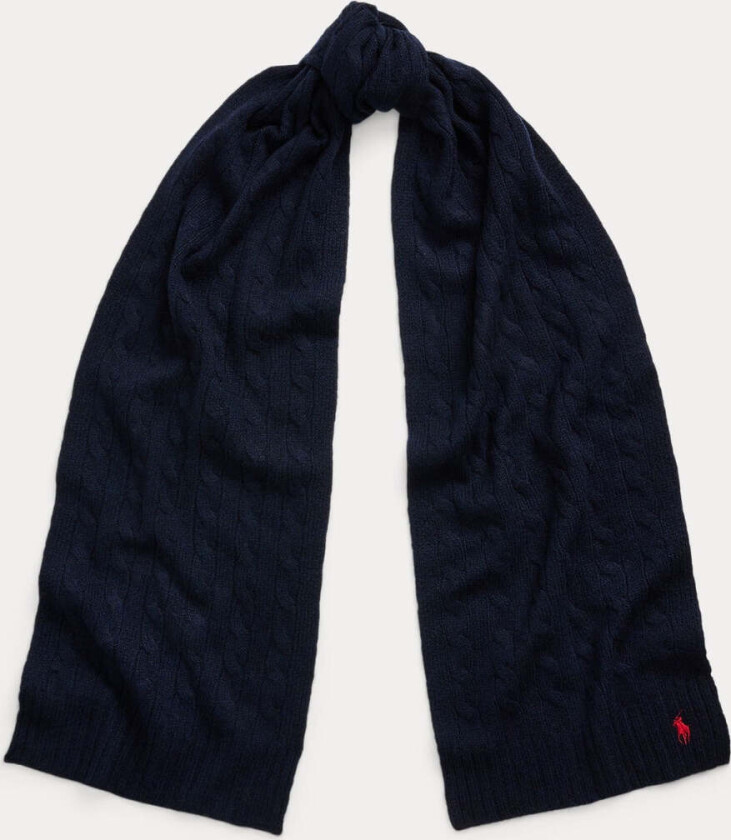 CABLE-KNIT SCARF Marine