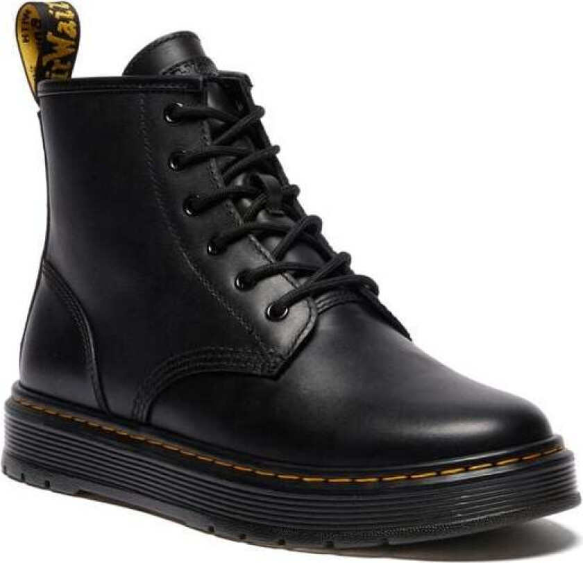 Biker Boots - Brookline Chukka - Black Lusso - EU36 til EU43 - Unisex - svart