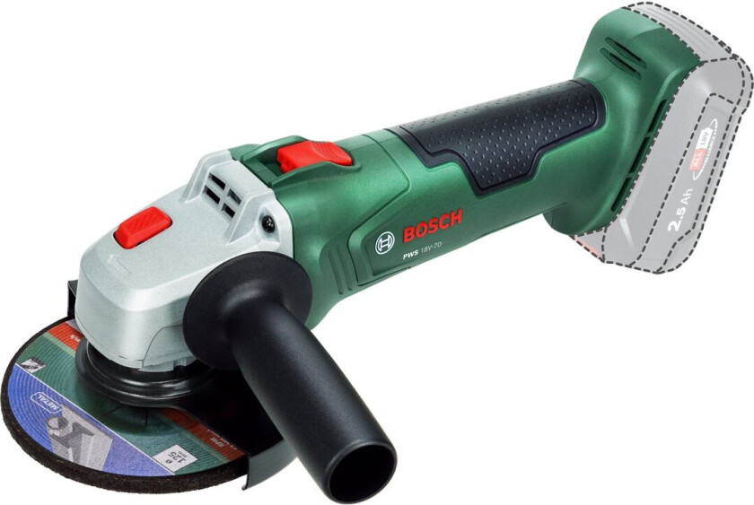 BOSCH VINKELSLIPER PWS 18V-70 125MM