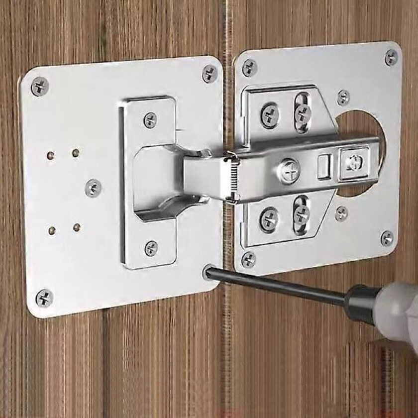 Reparasjonsplate for hengsler 90x90mm 2-pakning