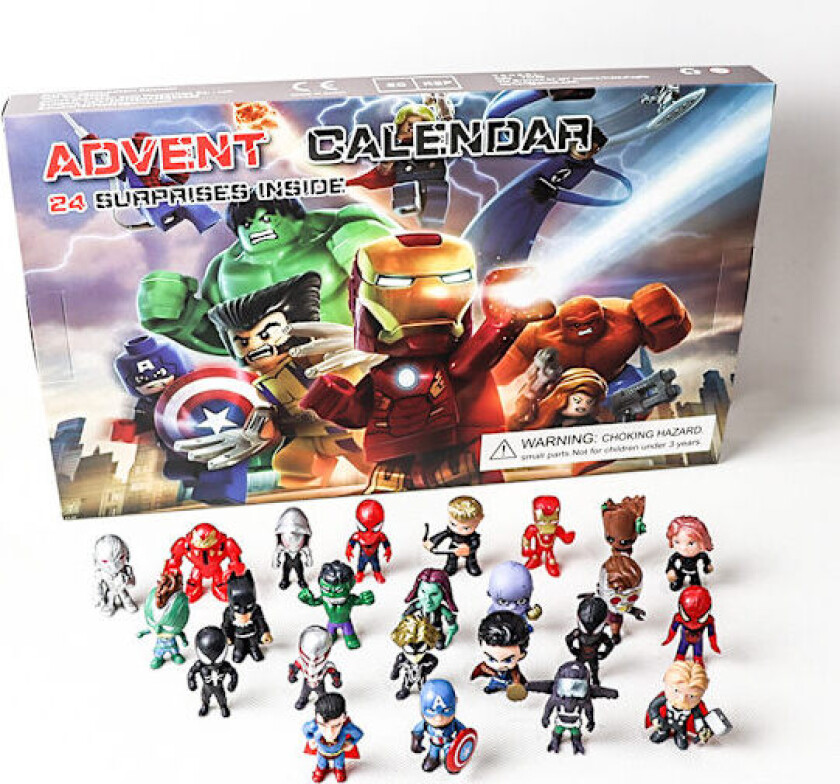 Hot 2025 Adventskalender Avengers 2, 24 dagers nedtellingskalender, Adventskalender overraskelsesgave til barn