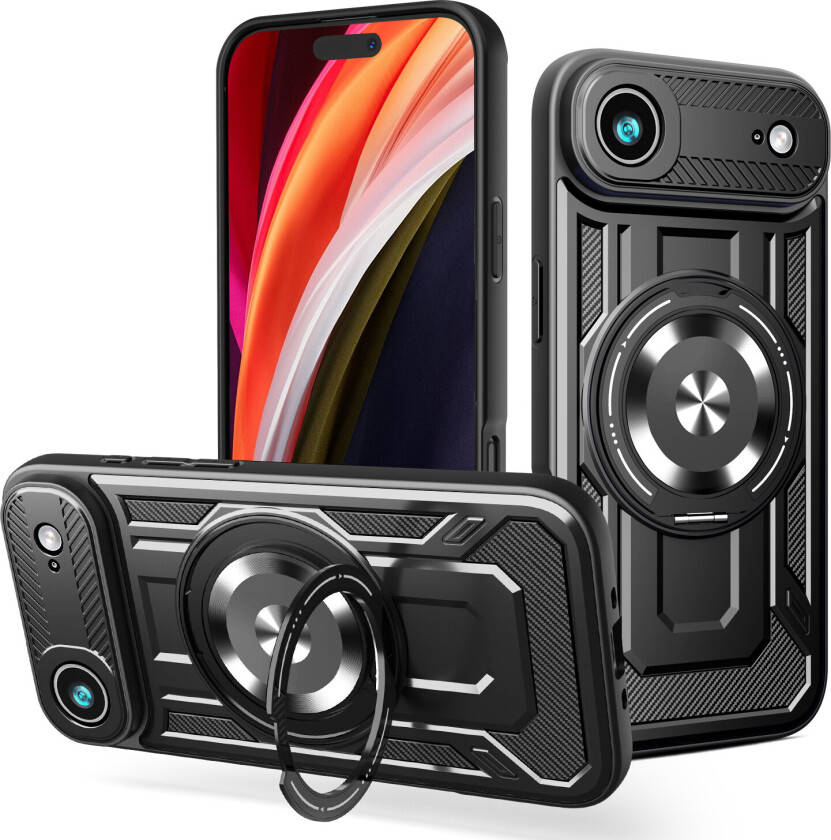 Defender Armor Mag Cover til iPhone 17 Air - Sort