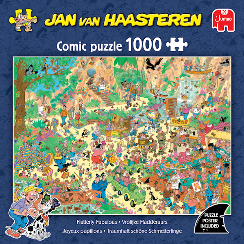 Jan Van Haasteren Flutterly Fabulous Puslespill 1000 brikker