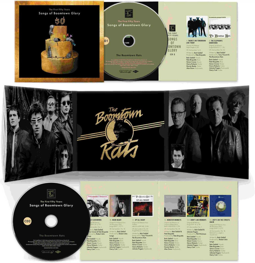 The Boomtown Rats  The First 50 Years: Songs Of Boomtown Glory  CD
