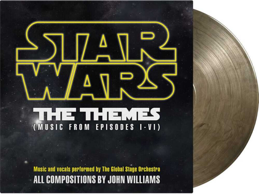Global Stage Orchestra Star Wars: The Themes Crystal Clear & Black LP/Vinyl