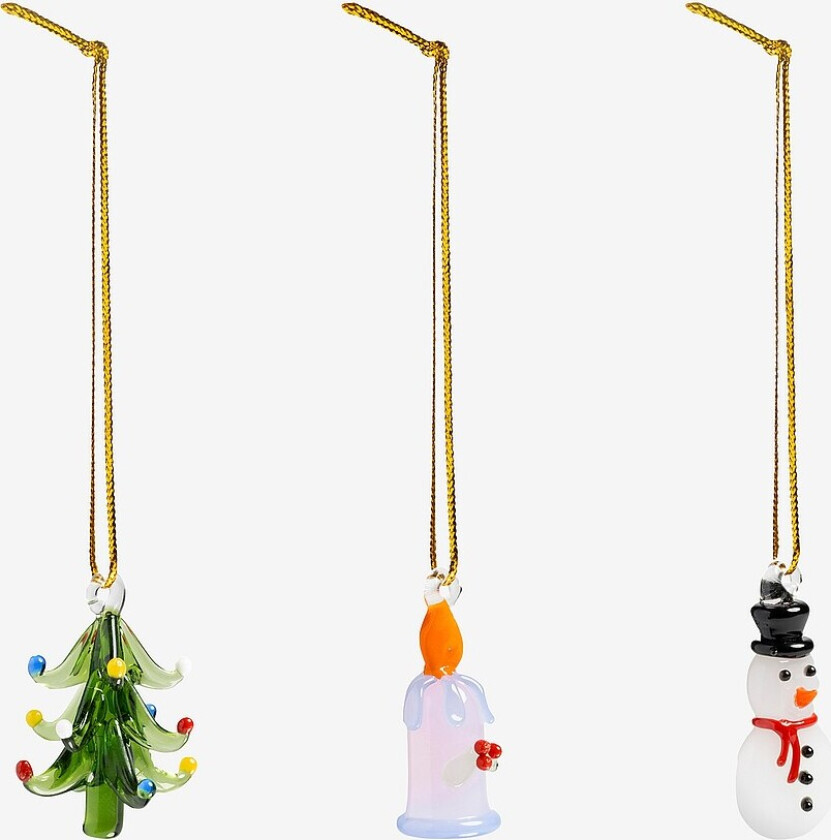 Julekule Merry sett med 3 stk. - Grønn