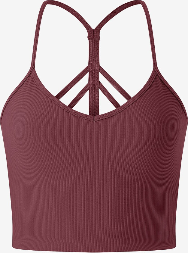 Sports-BH Ribbed Performance Bralette - Rød