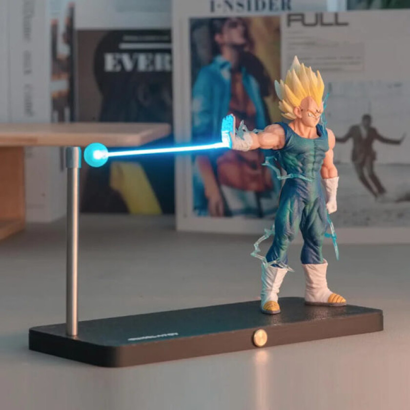 Dragon Ball Z Vegeta Kamehameha nattlampe Magnetisk flytende skrivebordslampe LED-leselampe Anime-dekorasjon & gave