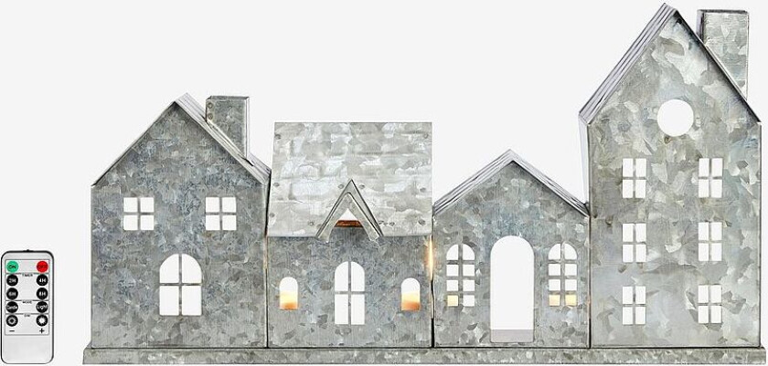 Borddekorasjon Wells 3L B/O, Sølv