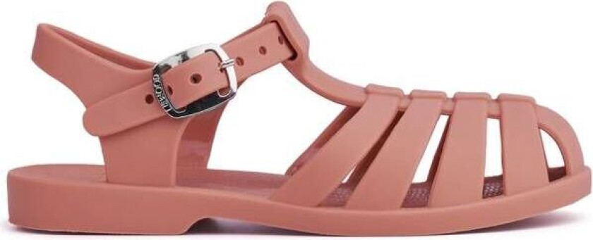 Bre sandaler/badesko til barn, Dark rose