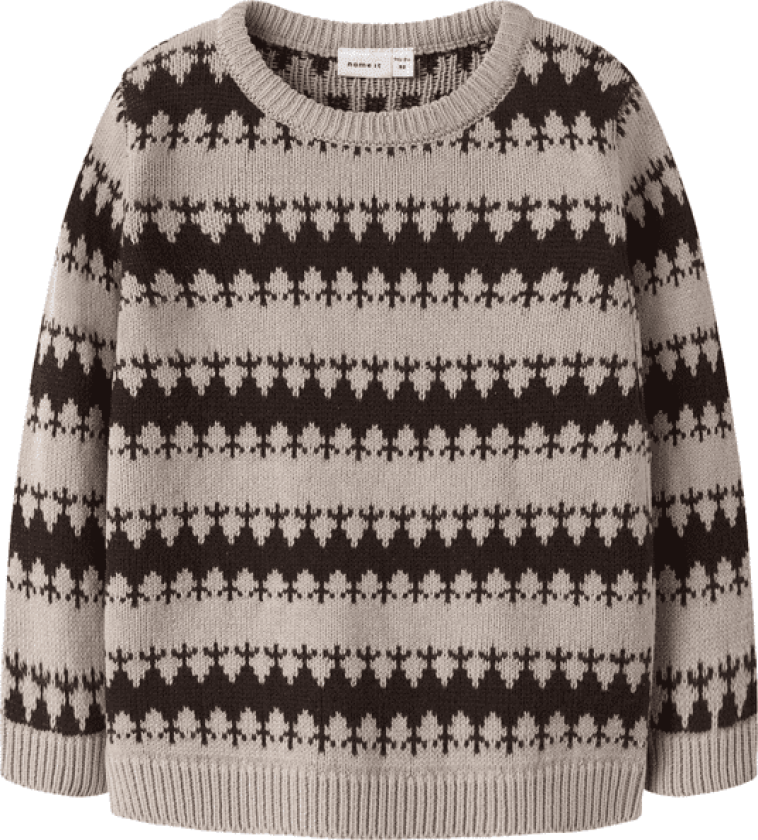 Bilde av Name It Nmmoscar strikket genser småbarn, Island Fossil