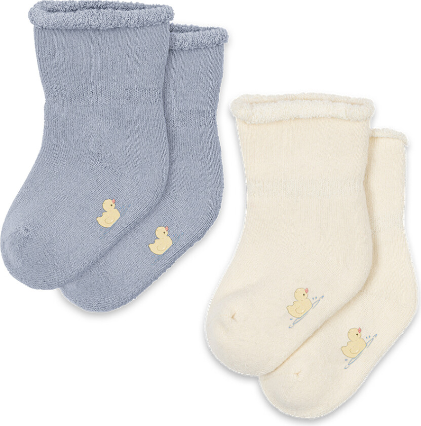 Vicino 2-pakning Frottésokker Gray Dawn Gray Dawn 17-18 EU Blå 17-18 EU unisex