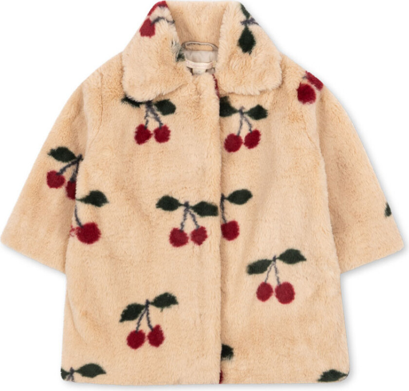 Fuzzie Coat Grs Ma Grande Cerise Fuzzie Coat Grs Ma Grande Cerise 5-6Y Rosa 5-6 år kvinne