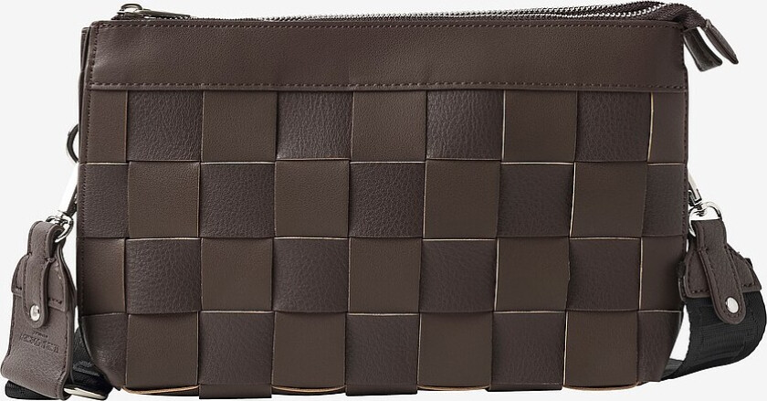Skulerveske Braided Cross-body - Brun