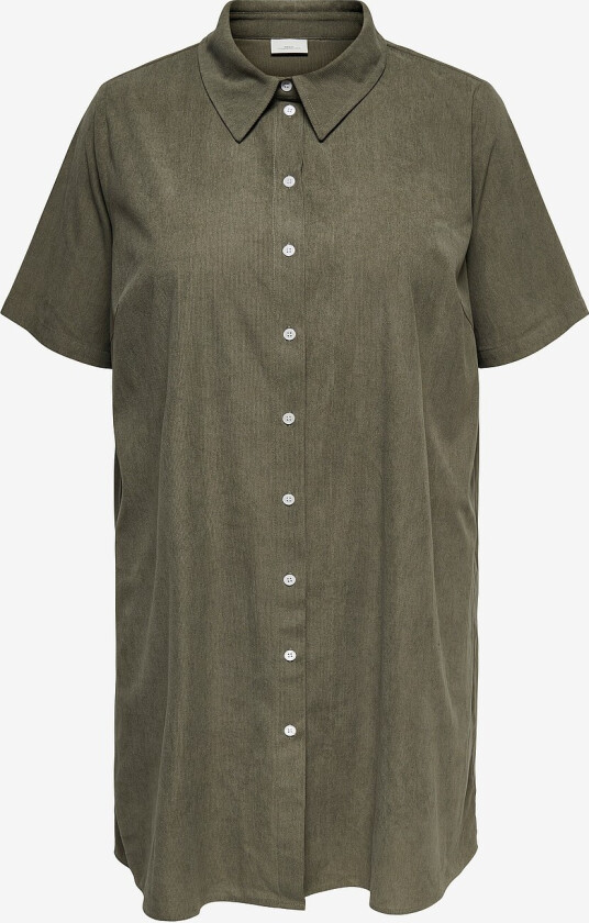 Kjole Carkinta Cord 2/4 Shirt Knee Dress - Grønn