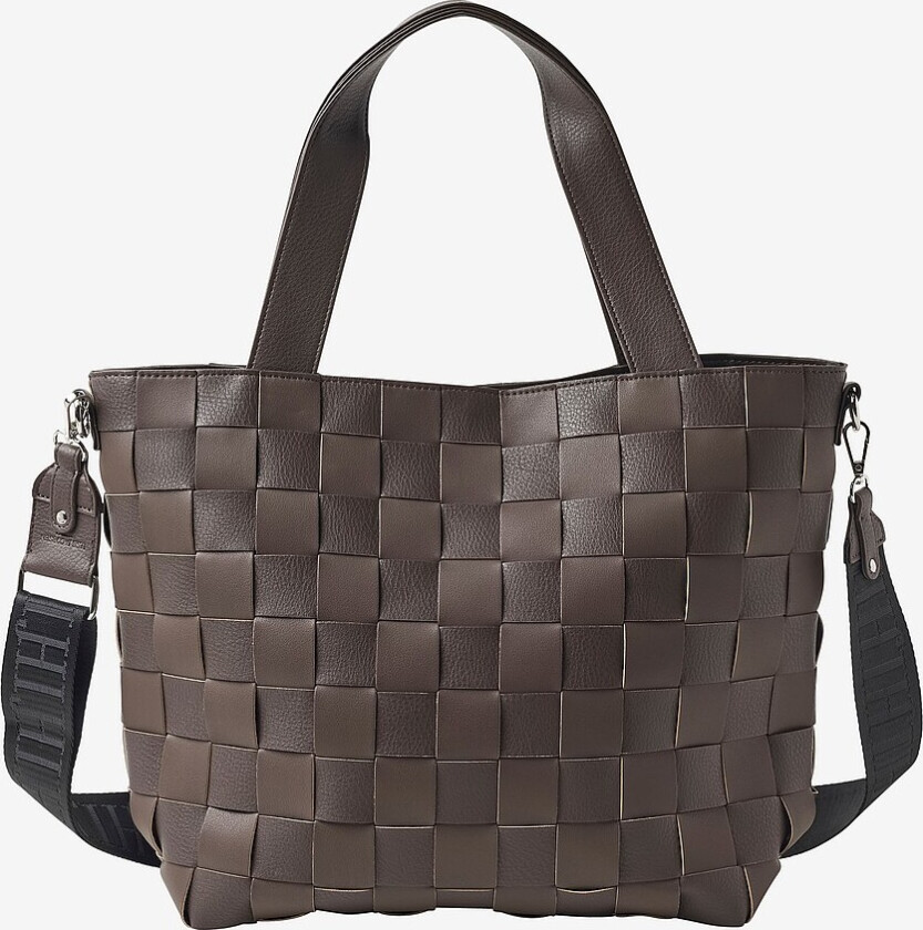Vesken Braided Cross-body Shopper - Brun