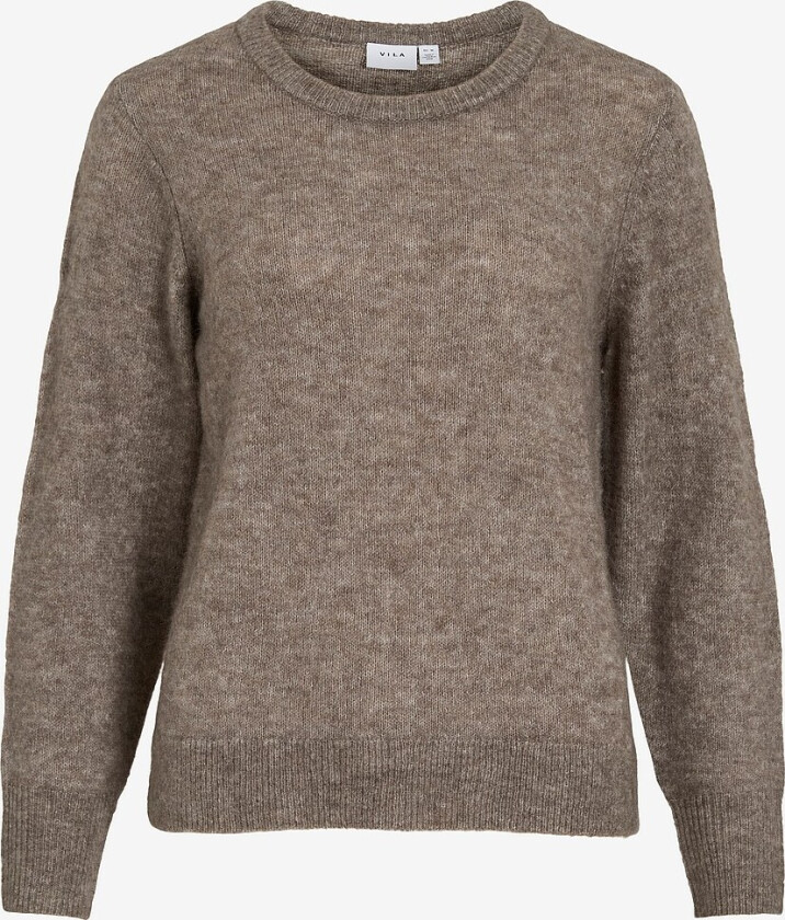 Pullover viLory O-neck L/S Knit - Grå