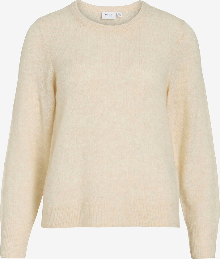 Pullover viLory O-neck L/S Knit - Grå