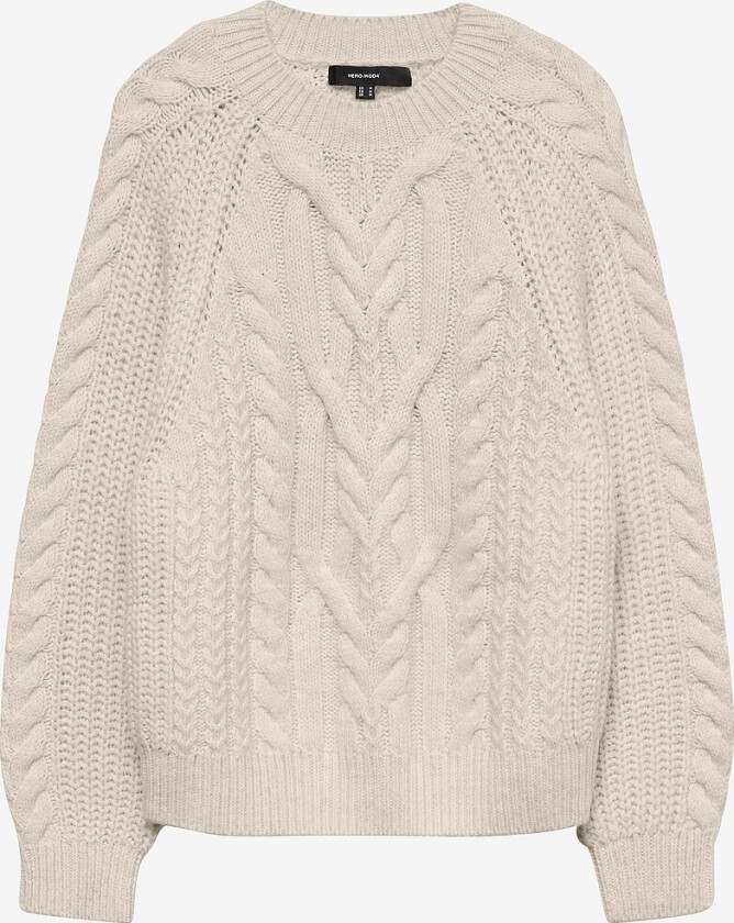 Pullover vmJada LS O-neck Cable - Grå