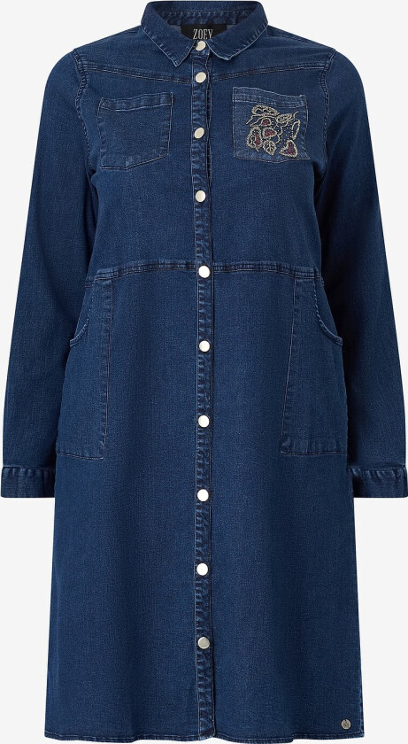 Skjortekjole Eda Shirt Dress - Blå