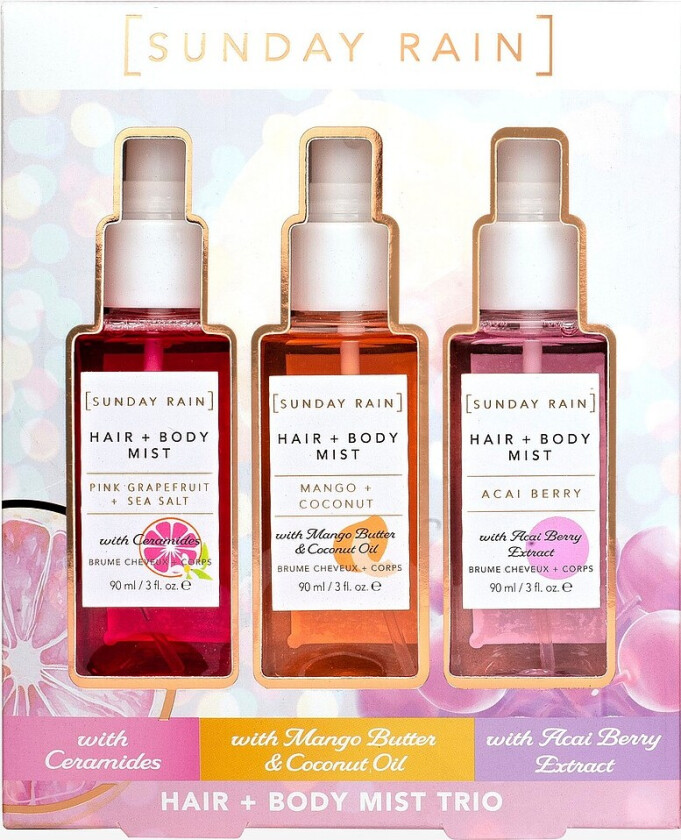 Giftbox Hair & Body Mist Trio - Rosa