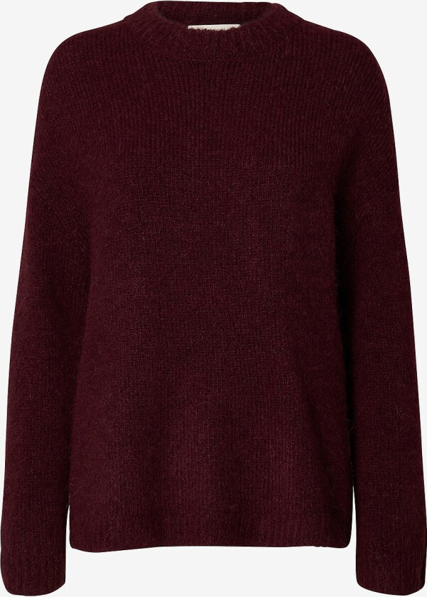 Pullover slfGabriella LS Knit New O-neck - Rød