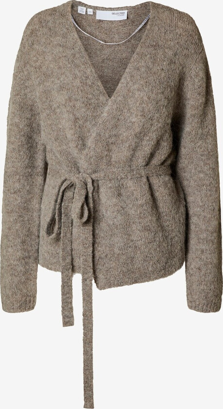 Kardigan slfGabella LS Knit Belt - Grå