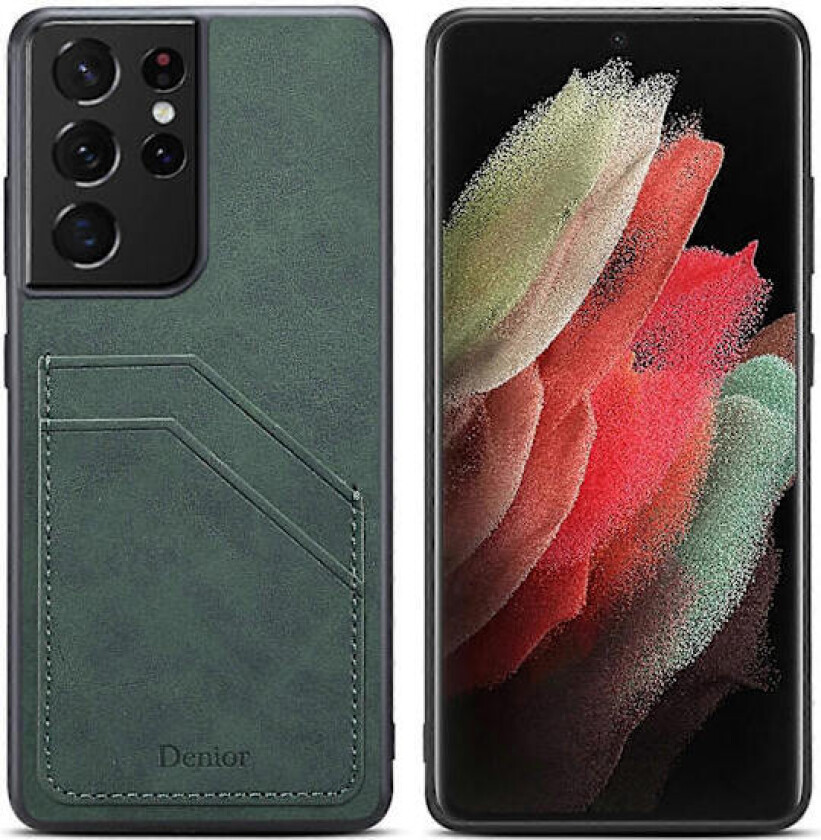 For Samsung Galaxy S23 Ultra 5G Denior PU Telefondeksel med doble kortspor