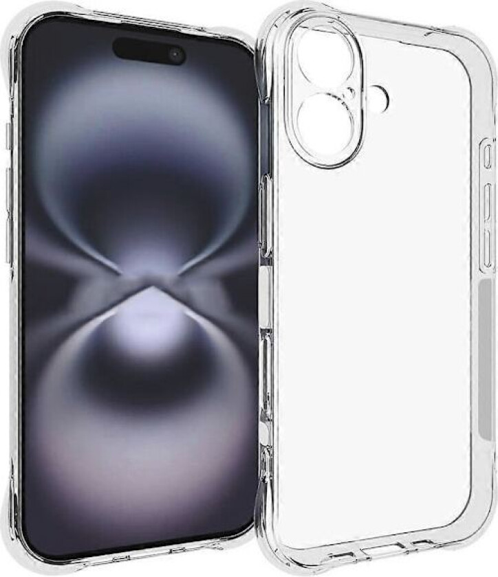 iPhone 17 telefondeksel sklisikkert støtsikkert TPU transparent telefonbeskyttelsesdeksel