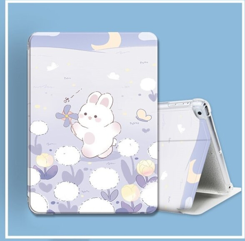 Stilig deksel for iPad Air 11\"Air6 Airbag Windmill Rabbit\" Silikon Full
