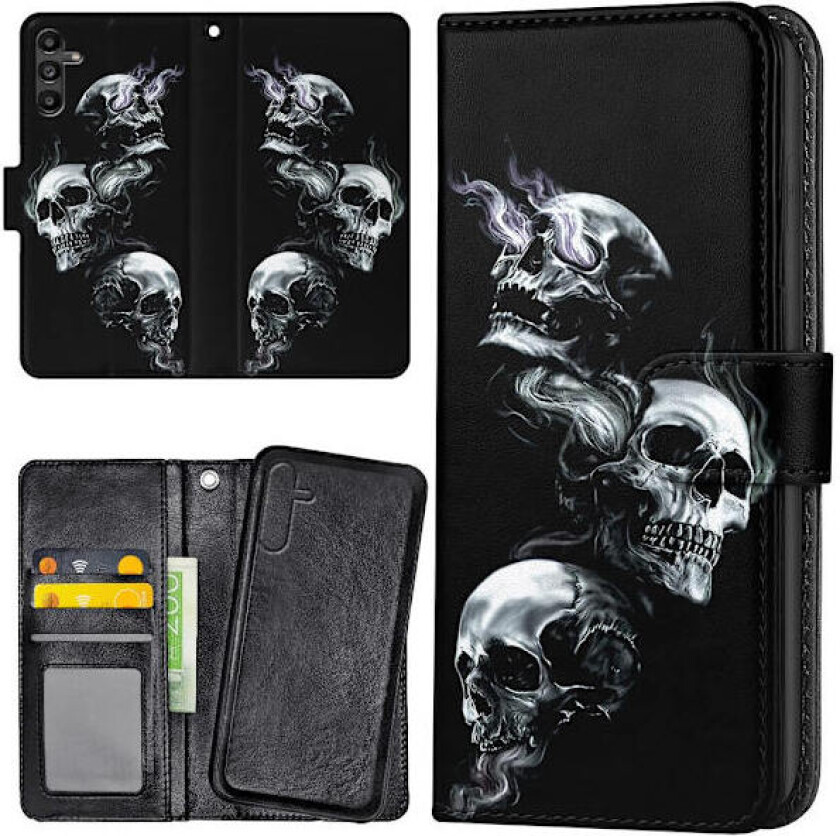 Samsung Galaxy S25 FE - Lommebok Deksel Skulls