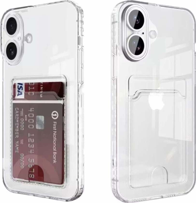 iPhone 17 Gjennomsiktig Lommebok-deksel