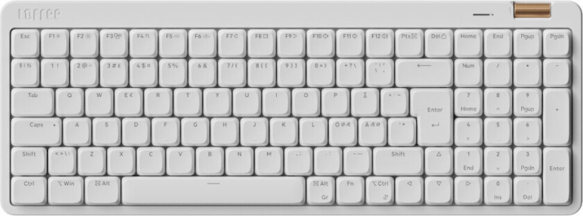 FLOW Lite 100 trådløst tastatur (hvit)
